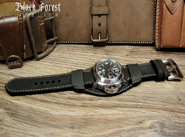 BF18 Vintage-Uhrenarmband im traditionellen Stil für Fliegeruhren Größe 22mm/24mm/26mm/28mm – Bild 6